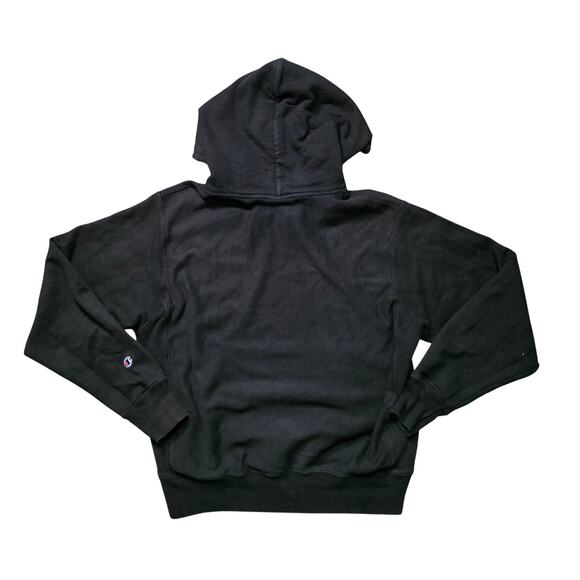 Champion Reverse Weave Vintage Hoodie Men’s Medium Black Heavyweight - Picture 4 of 7